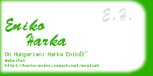 eniko harka business card